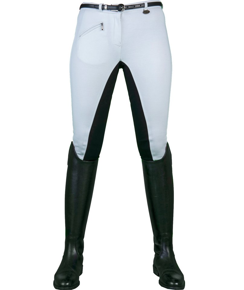Pantaloni equitazione con rinforzo aderente da bimbo modello Basic Belmtex Grip - foto 1