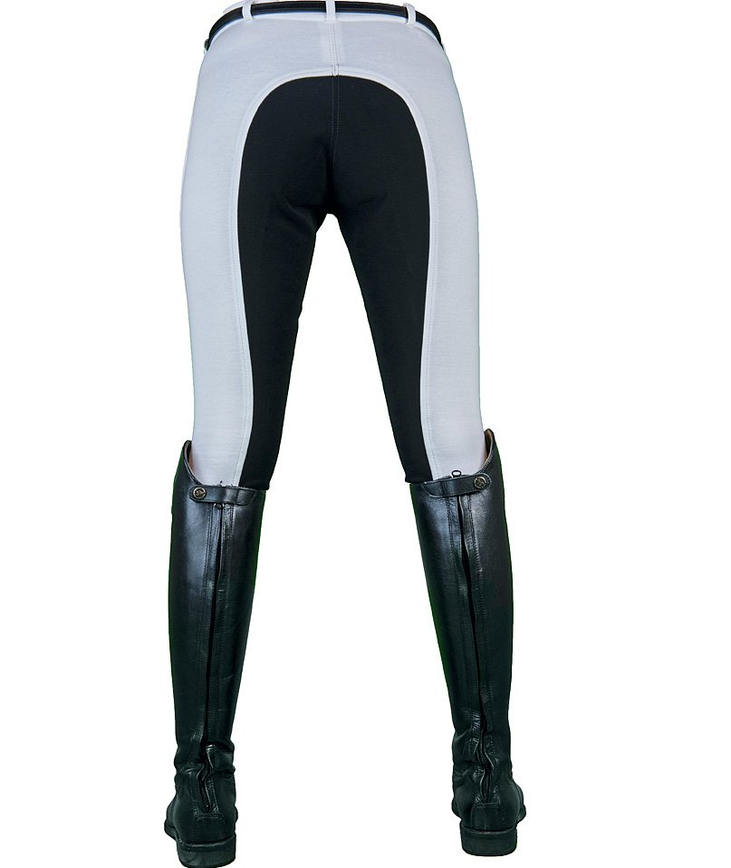 PROMOZIONE Pantaloni equitazione Donna TAGLIA 54 NERO con rinforzo aderente Basic Belmtex Grip - foto 4