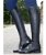 Stivali equitazione in pelle sintetica con suola in cuoio per donna e uomo modello Sevilla lungo/polpaccio stretto - foto 4