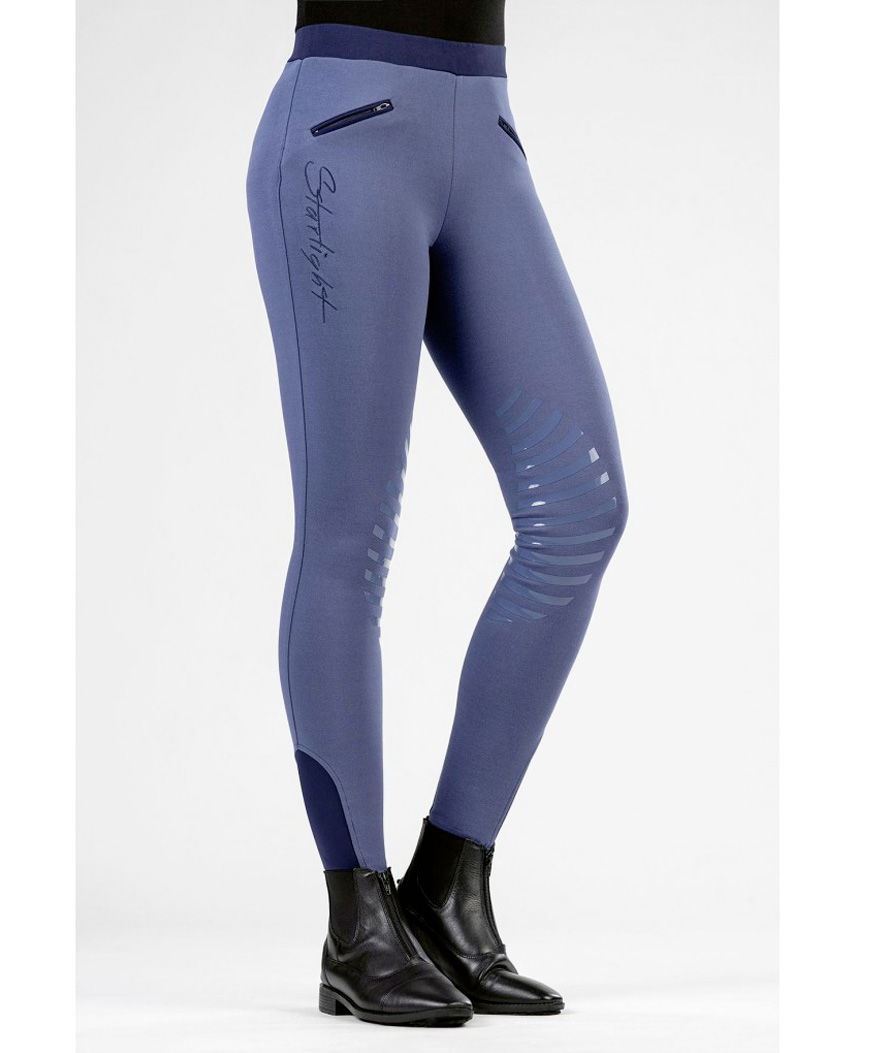 Leggings Equitazione per bambino con inserto in silicone al ginocchio modello StarLight - foto 13