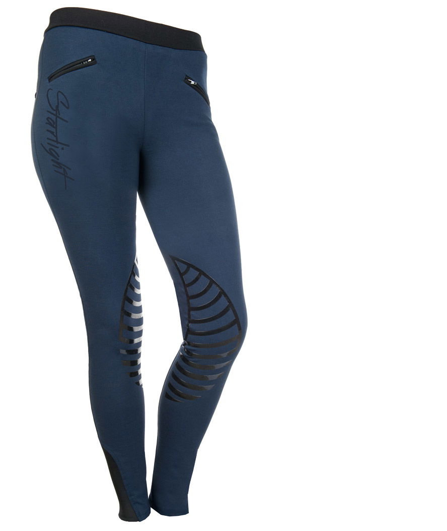 Leggings Equitazione per bambino con inserto in silicone al ginocchio modello StarLight - foto 4
