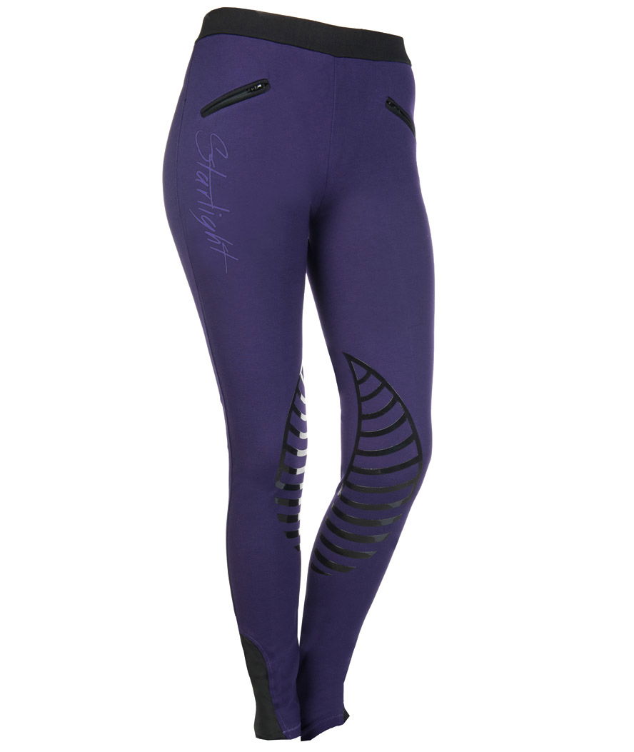 Leggings Equitazione per bambino con inserto in silicone al ginocchio modello StarLight - foto 7