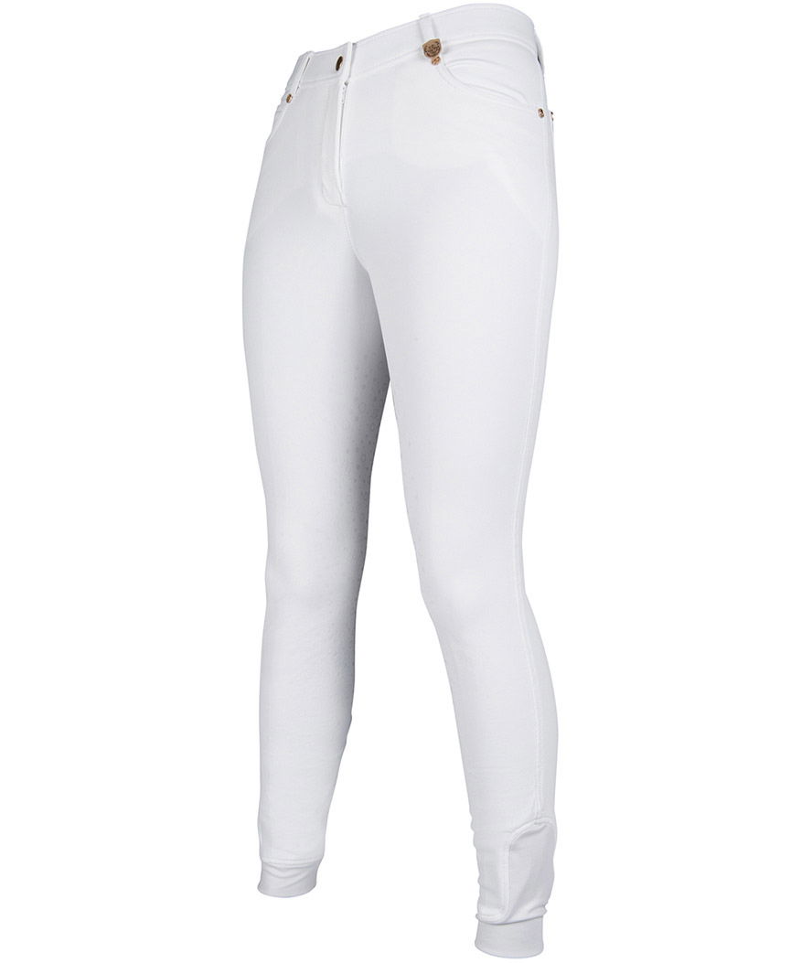 Pantaloni equitazione donna rinforzo in silicone e tessuto traspirante - foto 1