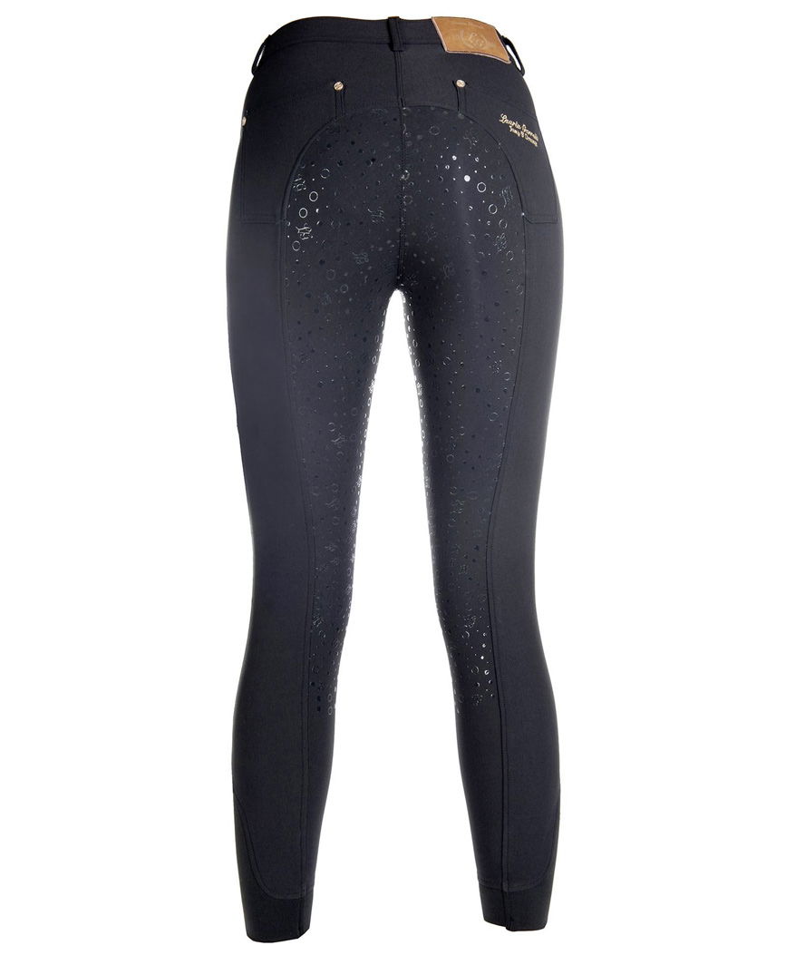 Pantaloni equitazione donna rinforzo in silicone e tessuto traspirante - foto 10