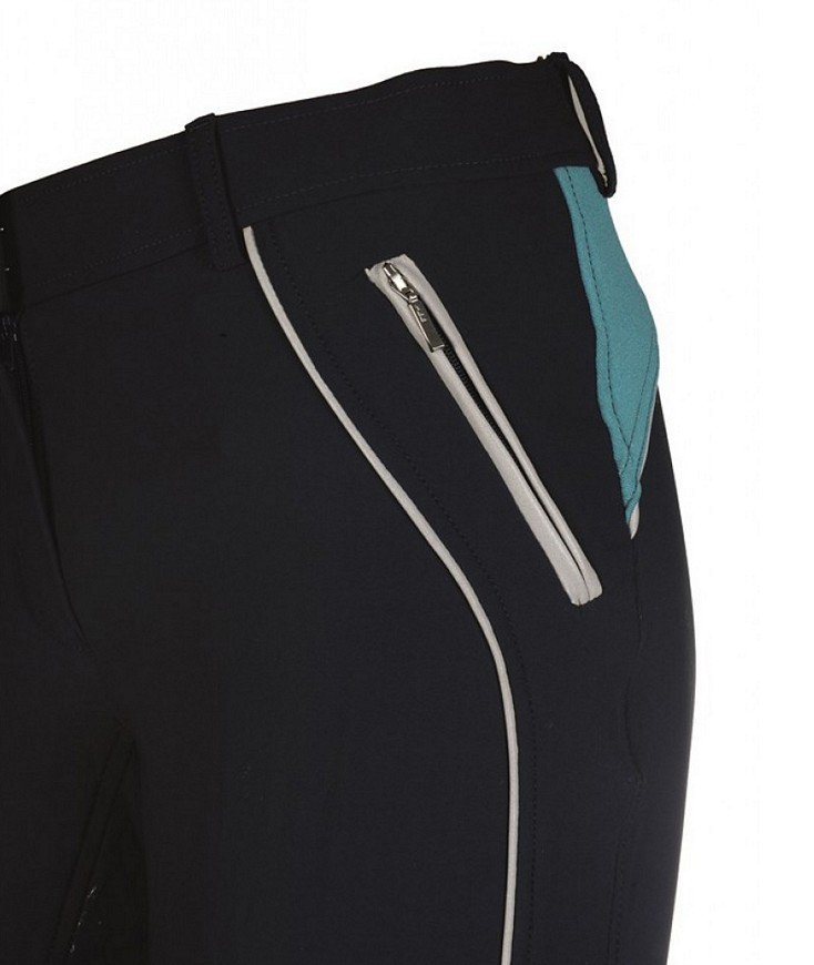 Pantaloni estivi donna per equitazione Athletic reflective con rinforzo in silicone - foto 5