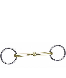 Morso a leva 14 mm in acciaio inox con anelli da 55 mm