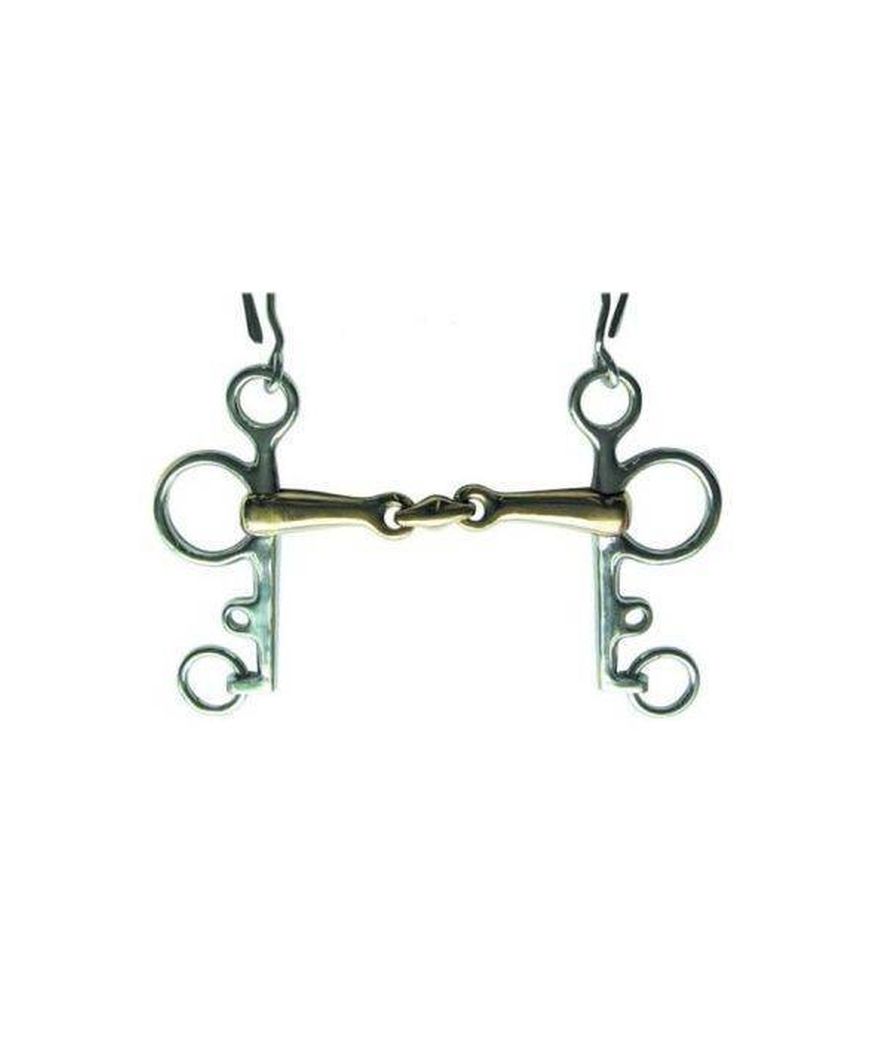 Pelham in acciaio inox 16 mm con tirante inferiore 7 cm - foto 1