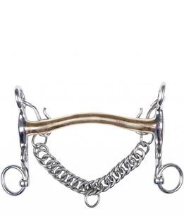 Morso filetto baby acciaio inox in Argentan 16 mm con aste 5 cm