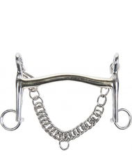 Morso filetto baby acciaio inox in Argentan 16mm con aste da 7cm