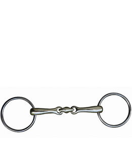Morso con oliva centrale in acciaio inox 14 mm e anelli 55 mm