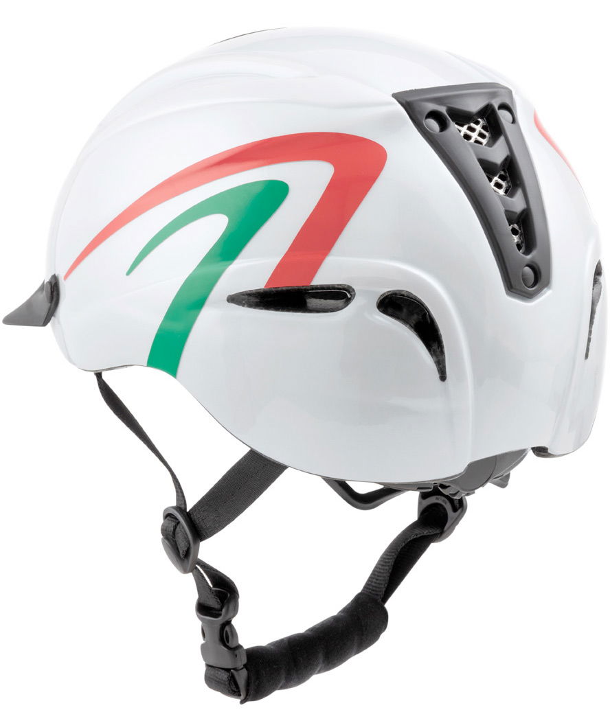 Casco Las XT-E calotta esterna in policarbonato omologato VG1 Bandiera italiana - foto 4