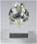 Anello in argento a fascia stretta con zampa bombata centrale