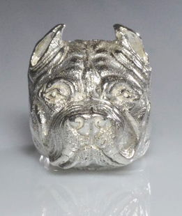 Anello Pittbull-Amstaff in argento 925