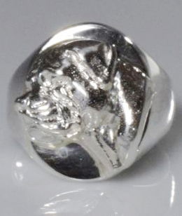 Anello chevalier grande Dogue de Bordeauz-Bulmastif in argento titolo 925