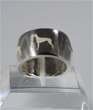 Anello fascia nuova Greyhound in argento 925