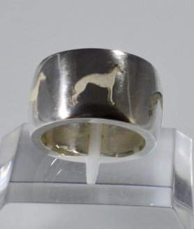 Anello fascia nuova Whippet in argento 925