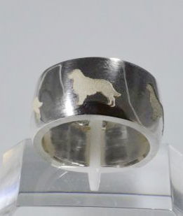 Anello fascia nuova Golden in argento 925