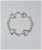 Bracciale morsi medi con catena realizzato a mano in argento titolo 925