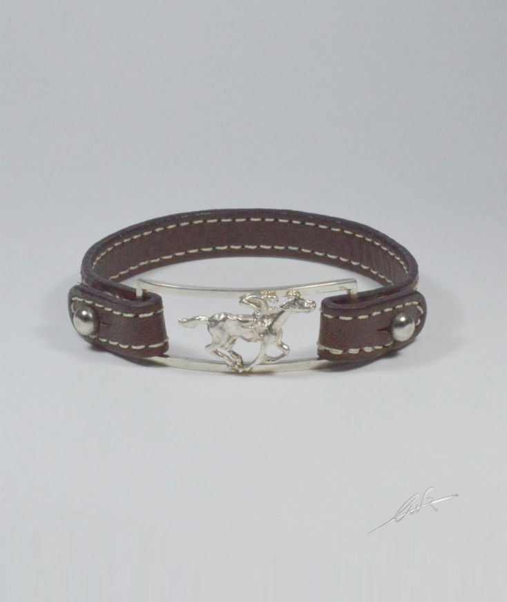 Bracciale ricco western realizzato a mano in argento titolo 925 realizzato a mano in argento titolo 925