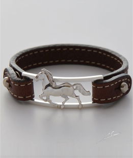 Bracciale cinturino pelle cavallo