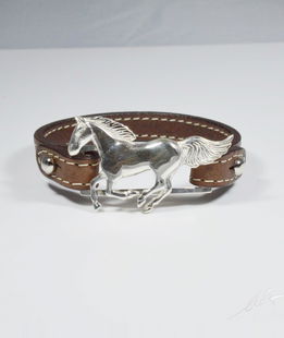 Bracciale cinturino pelle cavallo