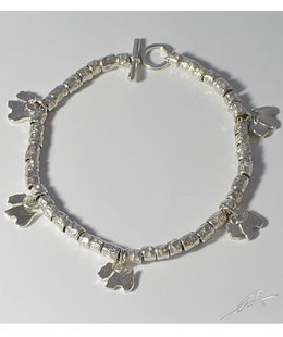 Bracciale intercalari Terrier argento