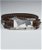 Bracciale in argento con sagoma di cane razza Setter inglese e cinturino in vera pelle di vacchetta