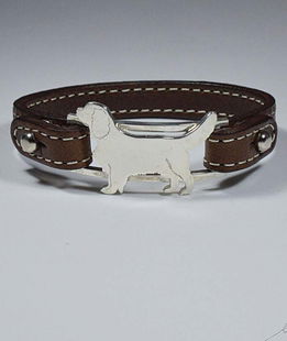 Bracciale argento sagoma Cavalier King