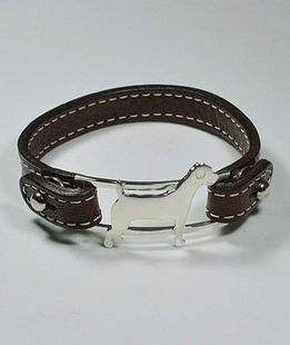 Bracciale argento sagoma Jack Russel