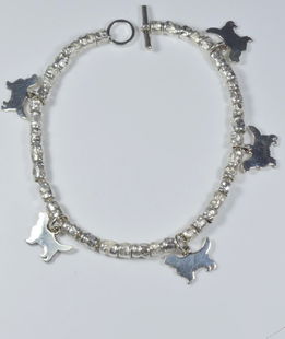 Bracciale intercalari argento Cavalier King