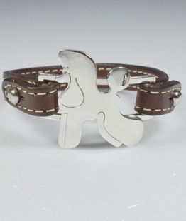 Bracciale argento sagoma Barbone puppy