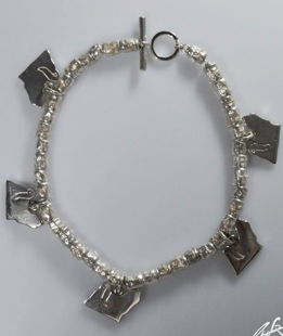 Bracciale intercalari Maltese in argento 925