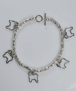 Bracciale intercalari Bolognese in argento 925