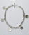 Bracciale intercalari con zampine piene in argento 925