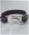 Bracciale cinturino in vera pelle greyhound 3D in argento 925