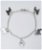 Bracciale rolo Terranova pendenti con zampina in argento 925