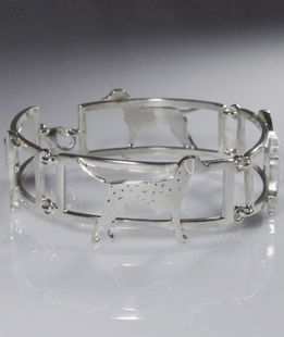 Bracciale 4 sezioni Dalmata in argento 925