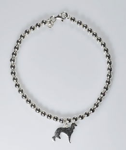 Bracciale a pallini Saluki in argento 925