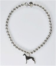 Bracciale pallini Greyhound in argento 925
