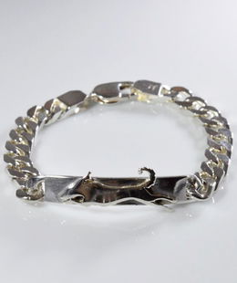 Bracciale da uomo salto Saluki in argento 925