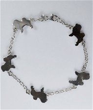 Bracciale Chow Chow fissi in argento 925
