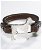Bracciale cinturino in vera pelle levriere Azawakh argento 925