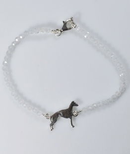 Bracciale Whippet pietre dure Quarzo ialino in argento 925