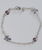 Bracciale 2 pietre preziose con Barbone Puppy con Rubini naturali argento titolo 925