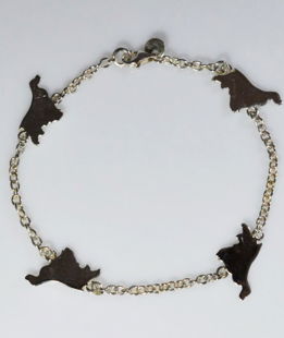 Bracciale Cocker inglese fissi in argento 925