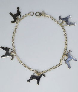 Bracciale Fox a pelo ruvido in argento 925