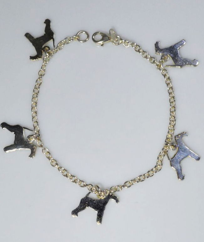 Bracciale Fox a pelo ruvido in argento 925