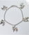 Bracciale rolò medio Chihuahua pelo lungo pendenti 3D in argento 925