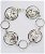 Bracciale cerchi piccoli in argento 925