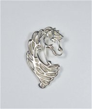 Ciondolo argento testa cavallo stilizzata